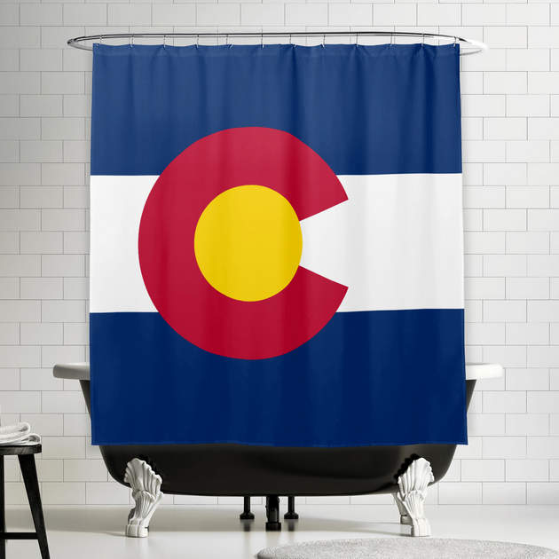 Colorado State Flag Travel Home Memories Shower Curtain-0