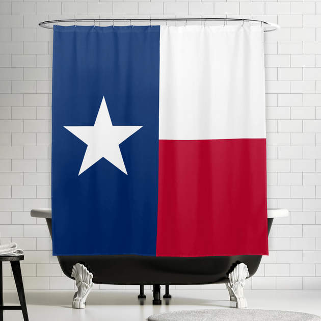 Texas Flag Lone Star State Flag Shower Curtain